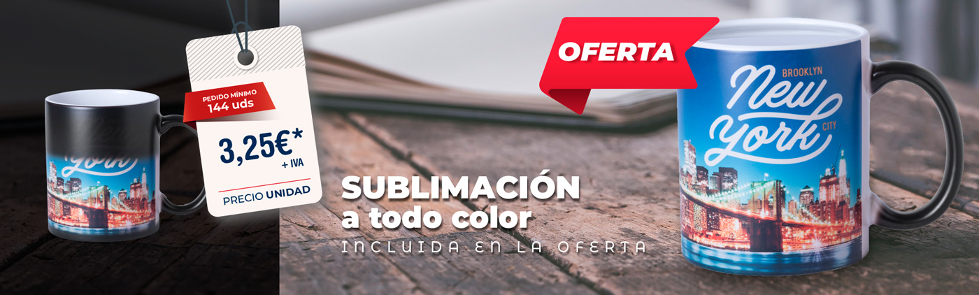 Oferta especial en tazas sublimadas