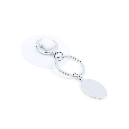 Llavero Moneda Halman BLANCO