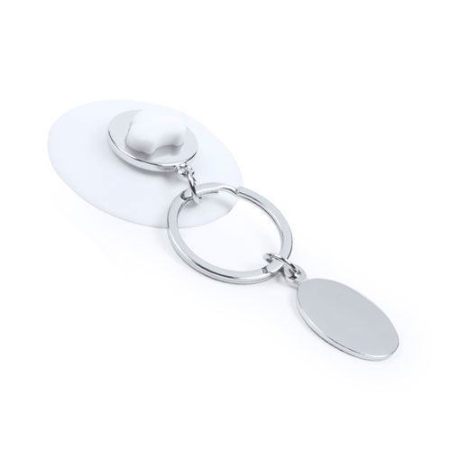 Llavero Moneda Coltax BLANCO
