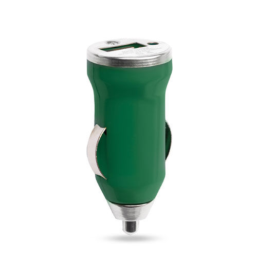 Cargador Coche USB Hikal VERDE