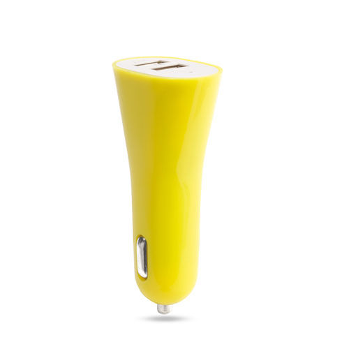 Cargador Coche USB Heyon AMARILLO