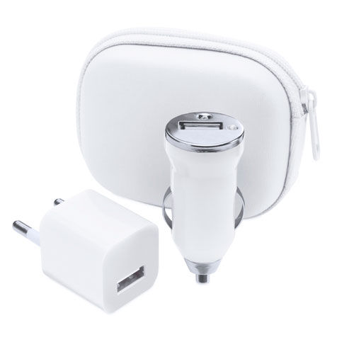 Set Cargadores USB Canox BLANCO