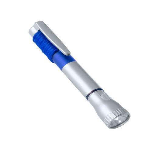 Bolígrafo Linterna Mustap GRIS / AZUL